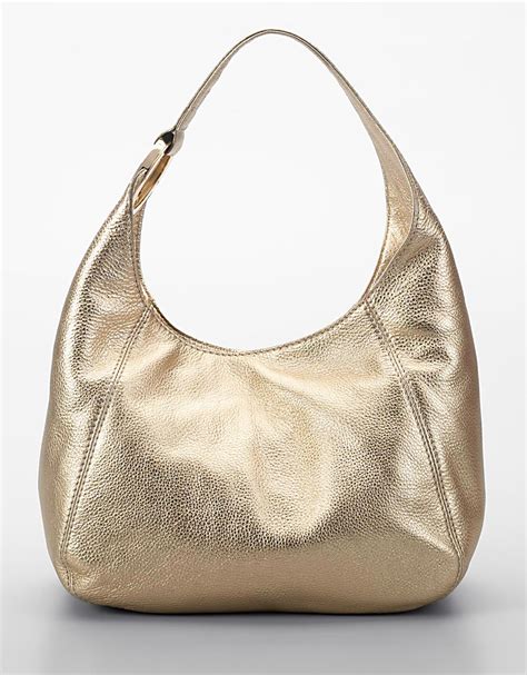 michael kors gold hobo purse|michael kors hobo bag.